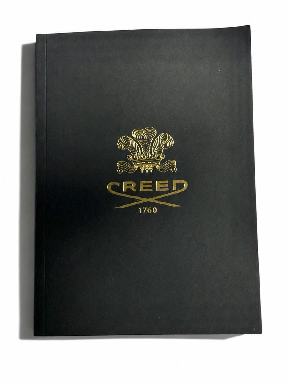 Creed 1760 Black Gold Logo Lined Notebook New